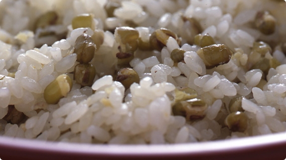緑豆のおこわ